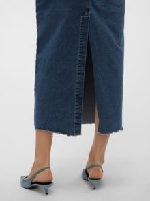 Vero Moda VMBERLA Korkea vyötärö Pitkä hame -Medium Blue Denim - 10310695