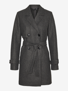 Vero Moda VMPOPAMY Gabardinas -Dark Grey Melange - 10310730