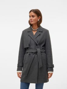 Vero Moda VMPOPAMY Trenchcoat -Dark Grey Melange - 10310730