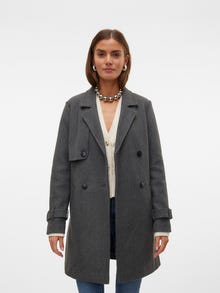 Vero Moda VMPOPAMY Gabardinas -Dark Grey Melange - 10310730