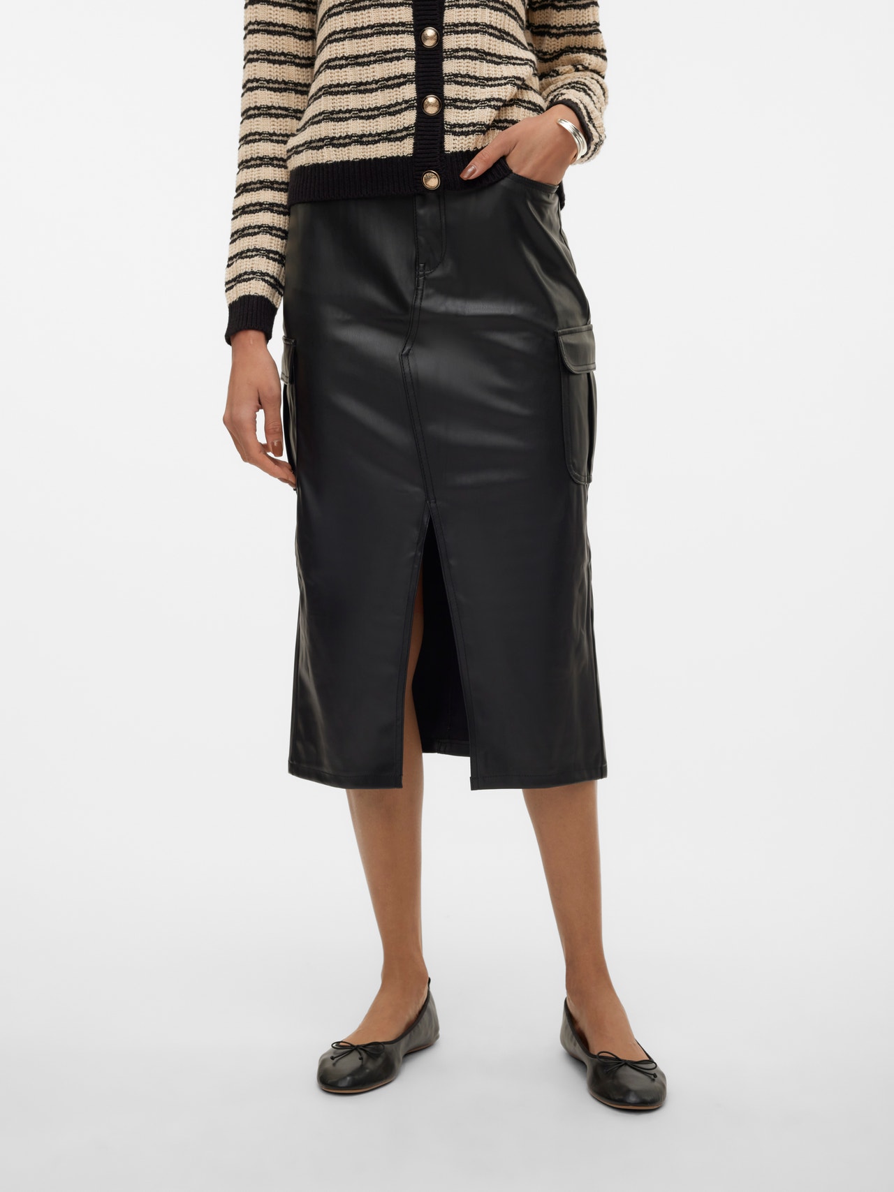 Vero Moda VMVERI Long Skirt -Black - 10310747