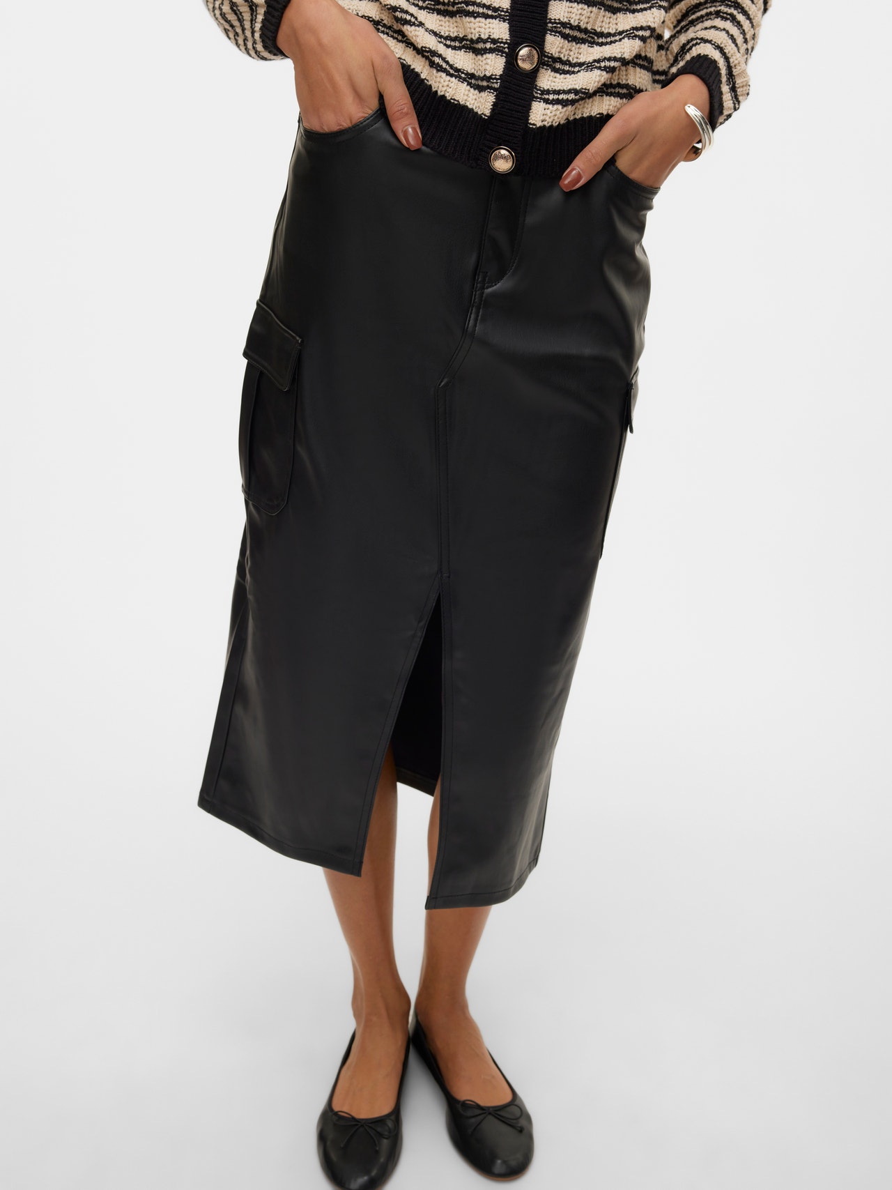 Vero Moda VMVERI Lång kjol -Black - 10310747