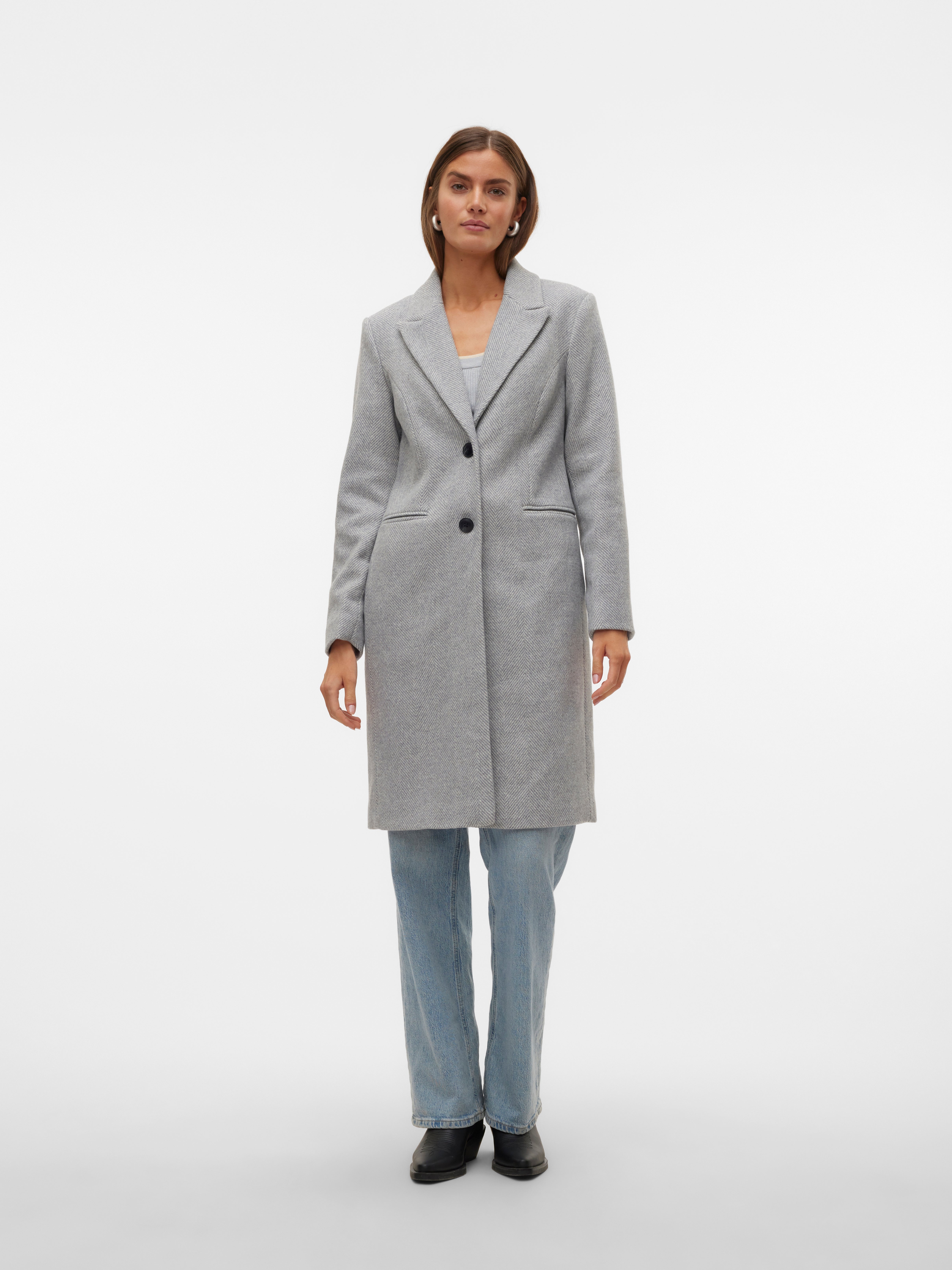 Manteau gris vero moda sale