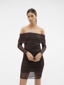 Vero Moda VMLIA Krótka sukienka -French Roast - 10310752