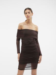Vero Moda VMLIA Krótka sukienka -French Roast - 10310752