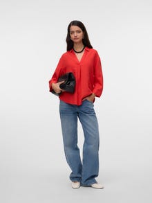 Vero Moda VMLINN Overhemd -Tomato - 10310759