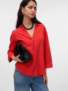 Vero Moda VMLINN Overhemd -Tomato - 10310759