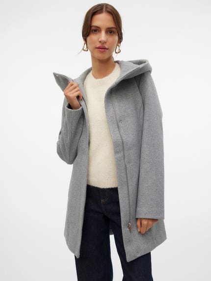 VERO MODA Vmpopliva Jacket Ga Boo Damesjas, Silver Mink/Detail: melange, M VERO MODA Vmpopliva Jacket Ga Boo Damesjas, Silver Mink/Detail: melange, M