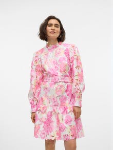 Vero Moda VMEDITH Kurzes Kleid -Pink Cosmos - 10310820