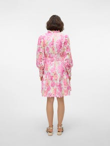 Vero Moda VMEDITH Kort klänning -Pink Cosmos - 10310820