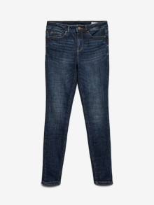 Vero Moda VMFLASH Mid rise Skinny Fit Jeans -Dark Blue Denim - 10310822