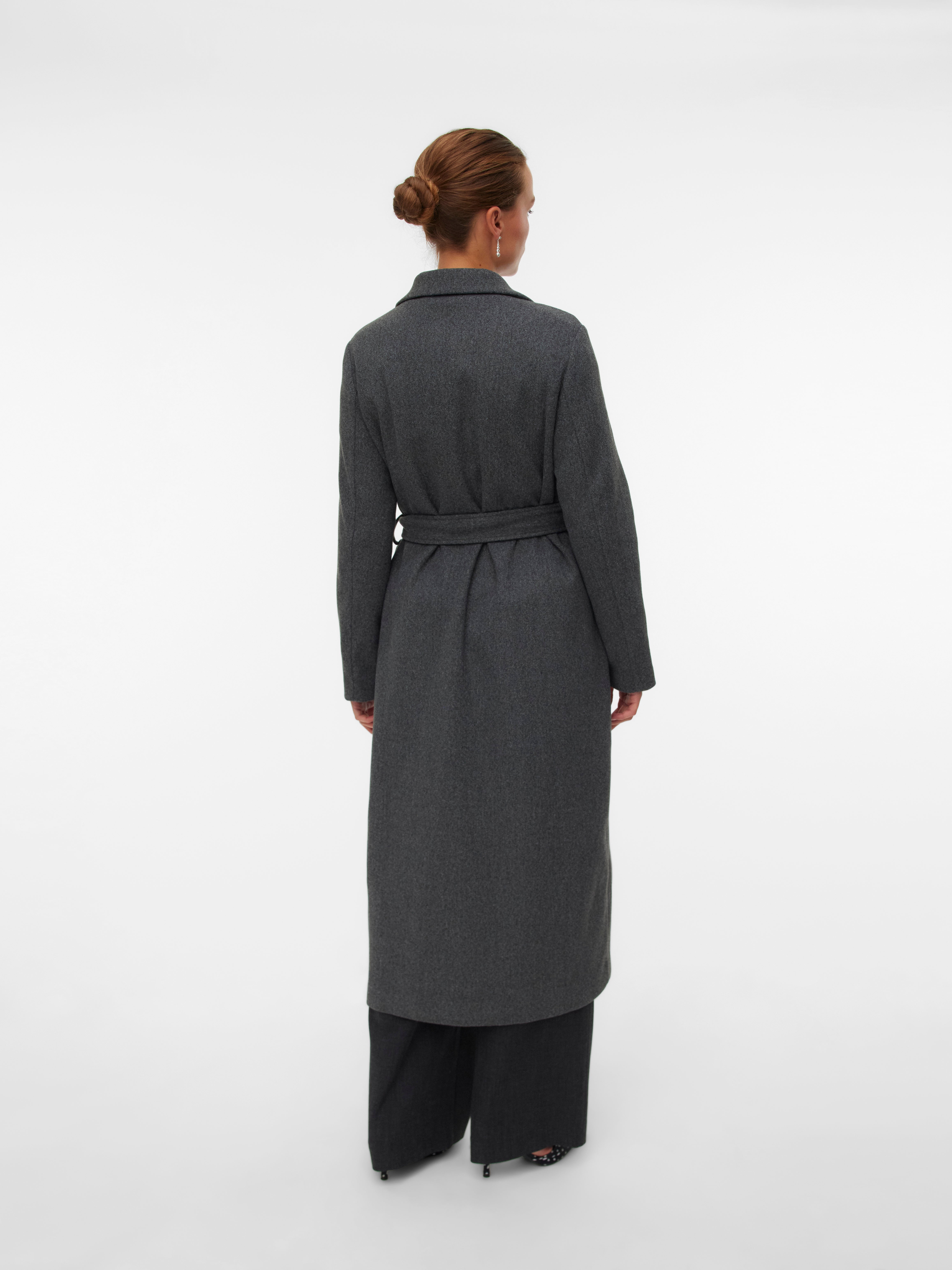 Dark Grey Melange Only Klassischer Mantel Grau ONLY ONLLUCIE LIFE