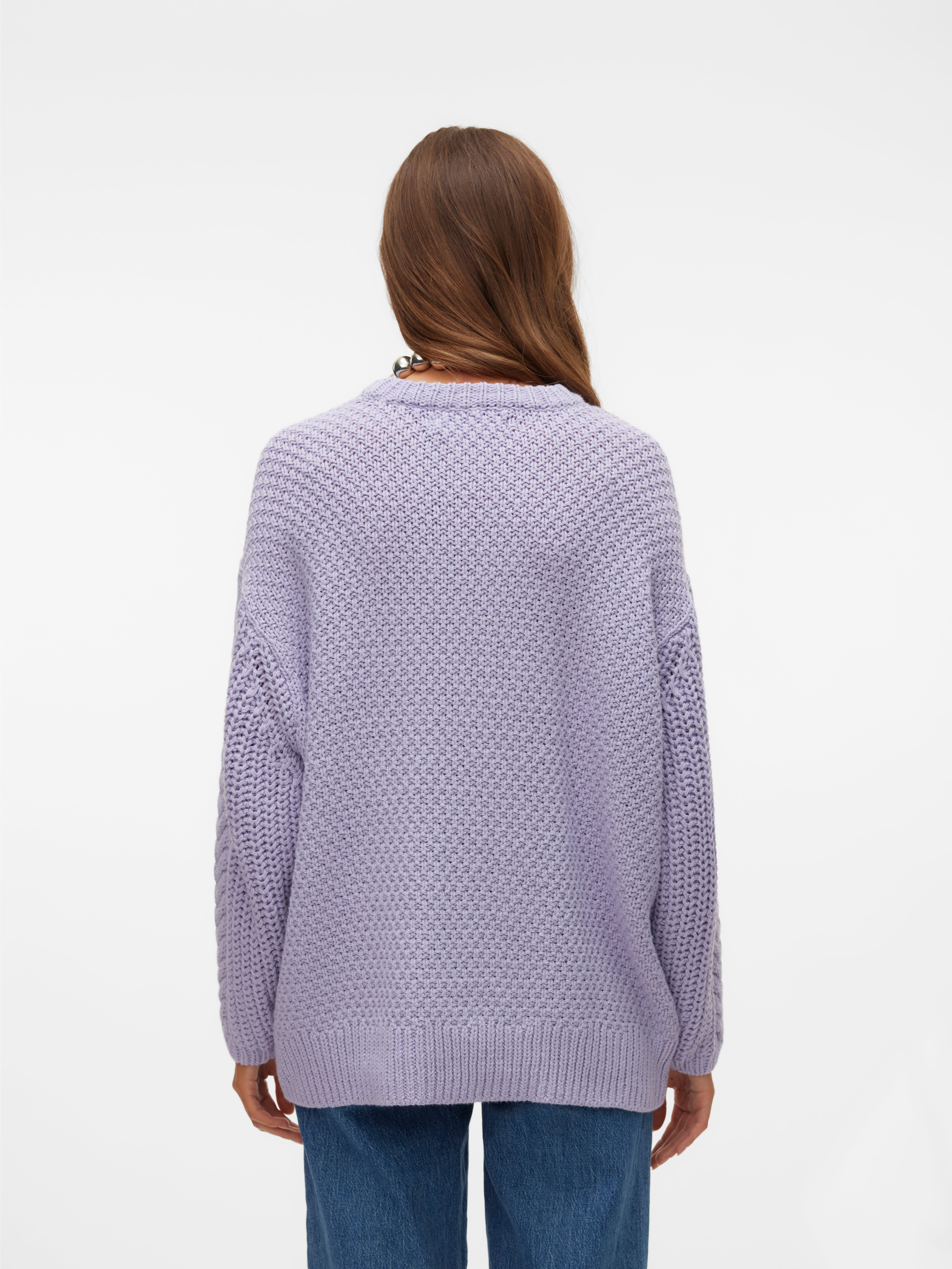 VMSVEACABLE Pullover | Helles Lila | Vero Moda® 