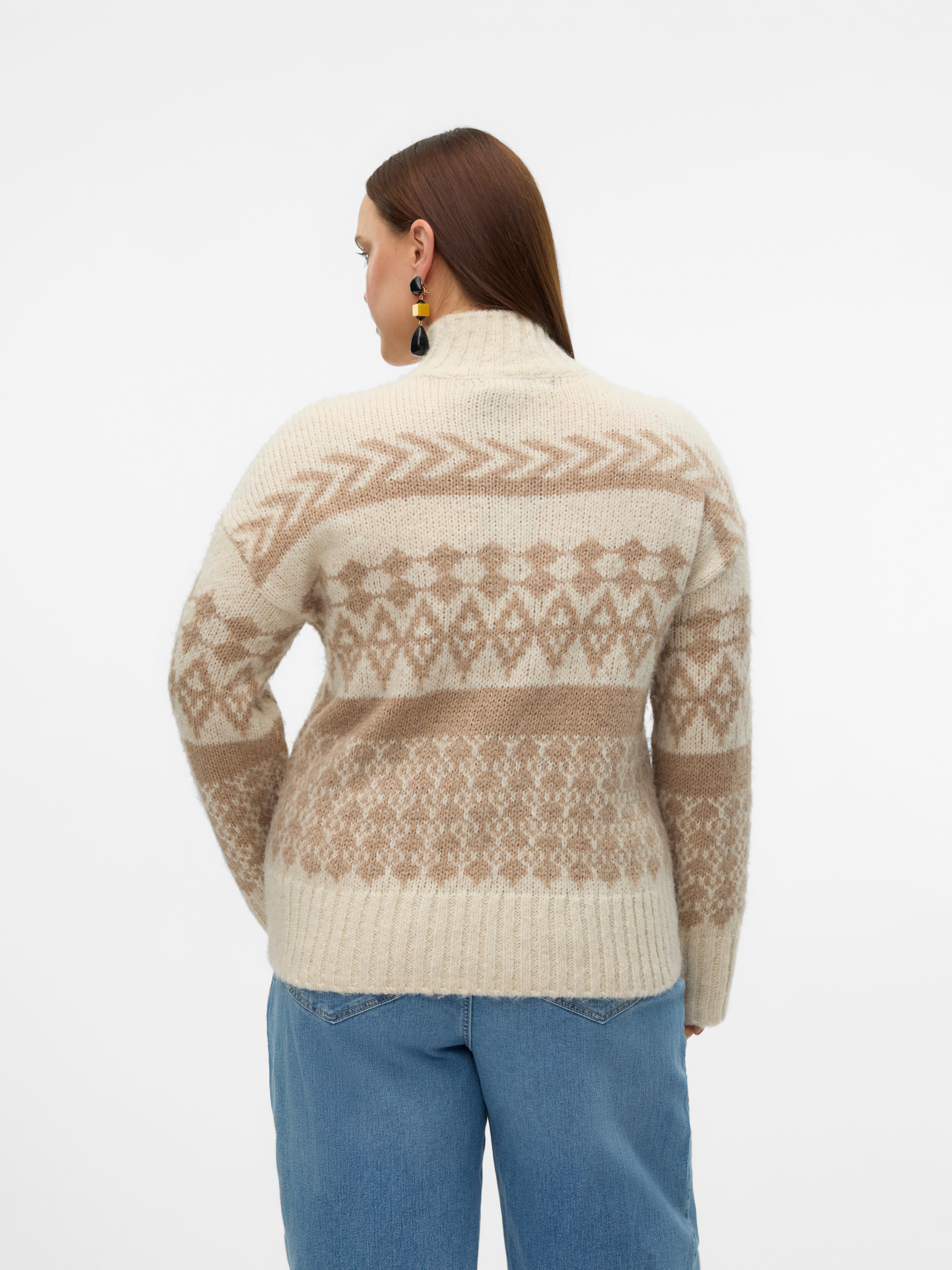 Vero Moda damstickad tröja VMAMPLE - Birch chocolate torte main image 1