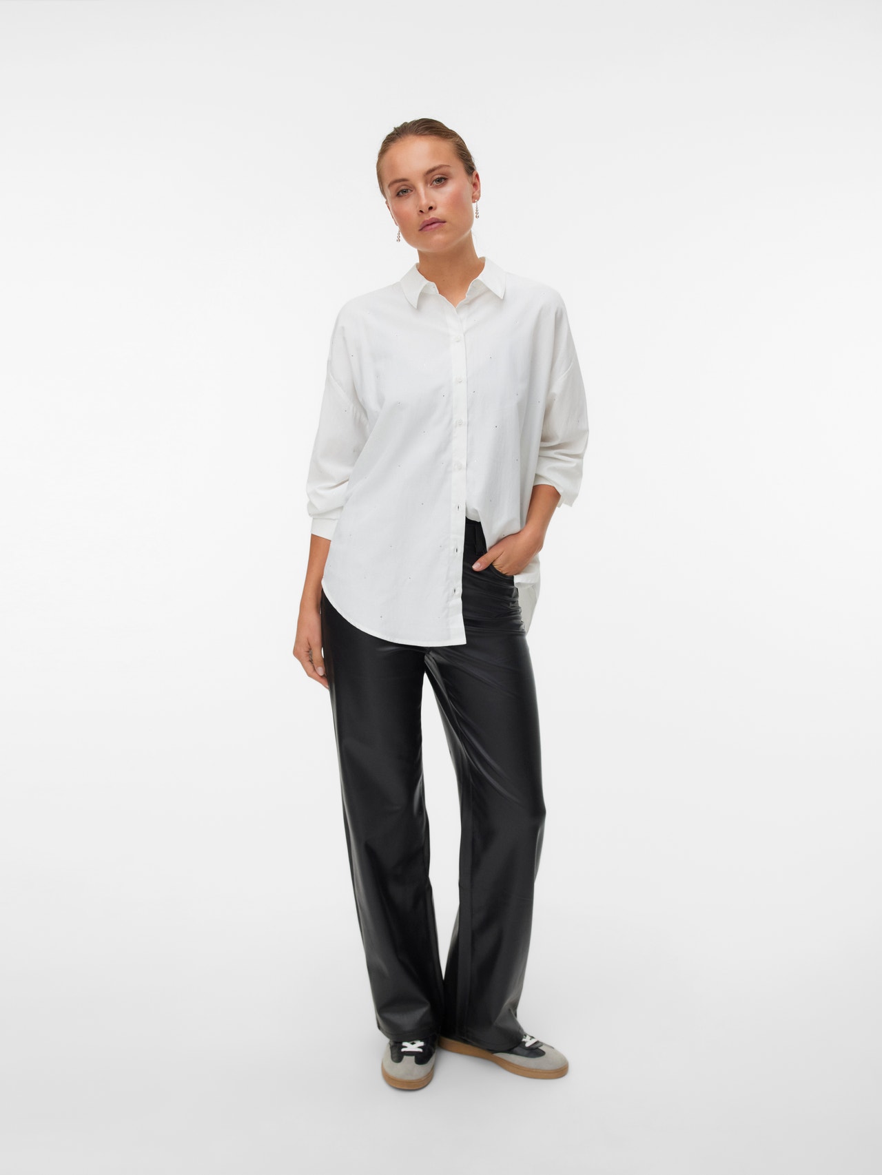 VERO MODA Vmtessa Hr Wide gekleurde vinyl broek Noos, Winetasting, 30W / 32L VERO MODA Vmtessa Hr Wide gekleurde vinyl broek Noos, Winetasting, 30W / 32L