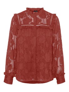 Vero Moda VMSASCHA Skjorte -Red Ochre - 10310919