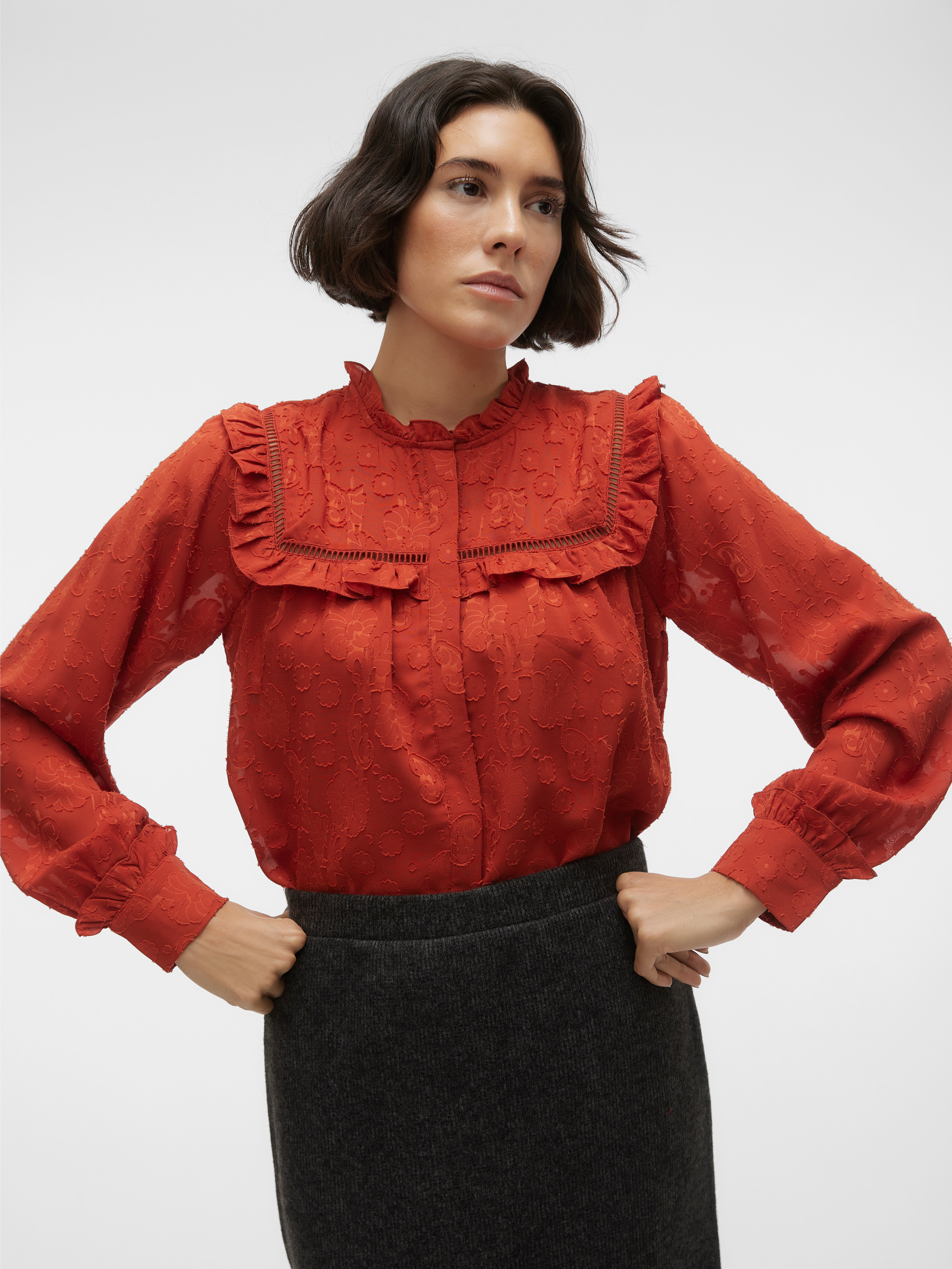 Seidensticker Camicia Uomo Manica Lunga 253730 In Rosso - Vestibilità Sagomata (ex Rosa Nera), Facile Da Stirare, Perfetta Per Ufficio E Tempo Libero