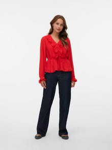 Vero Moda VMDORA Top -Fiery Red - 10310921