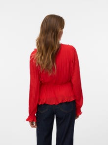 Vero Moda VMDORA Top -Fiery Red - 10310921