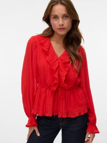 Vero Moda VMDORA Top -Fiery Red - 10310921