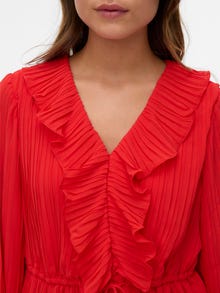 Vero Moda VMDORA Top -Fiery Red - 10310921