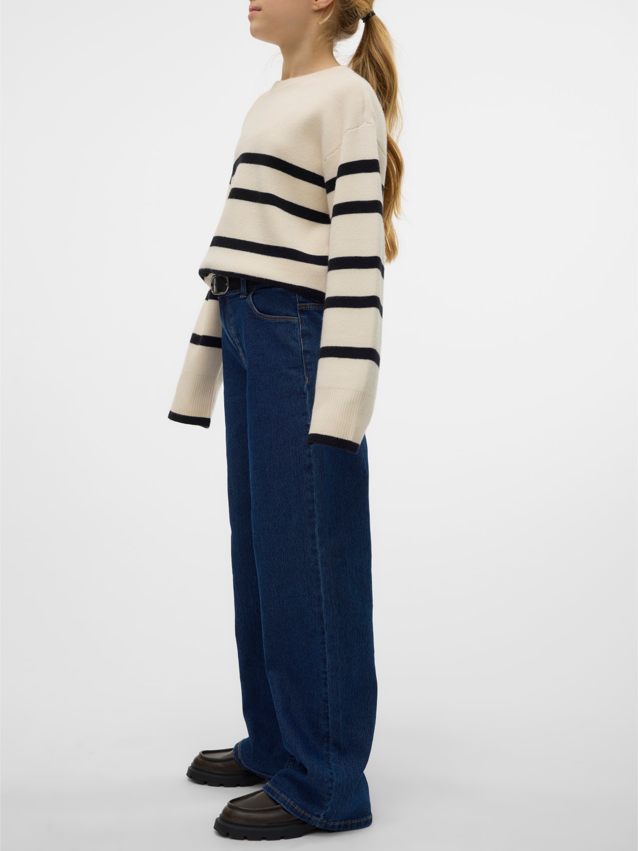 Vero Moda VMDAISY High rise Wide Fit Jeans -Dark Blue Denim - 10310960