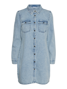 Vero Moda VMJENNIE Kurzes Kleid -Light Blue Denim - 10310968