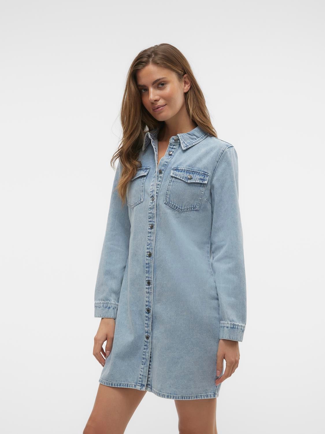 Vero moda denim outlet shirt dress