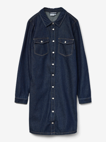 Vero Moda VMJENNIE Short dress -Dark Blue Denim - 10310968