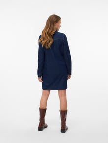 Vero Moda VMJENNIE Short dress -Dark Blue Denim - 10310968