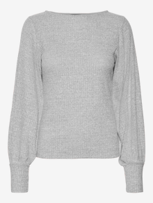 Vero Moda VMCERI Top -Light Grey Melange - 10310992