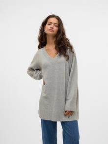 Vero Moda VMESTI Pullover -Light Grey Melange - 10311023