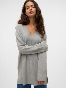 Vero Moda VMESTI Pullover -Light Grey Melange - 10311023