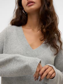 Vero Moda VMESTI Pullover -Light Grey Melange - 10311023