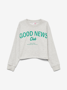 Vero Moda VMMILLIE Sweatshirt -Light Grey Melange - 10311102