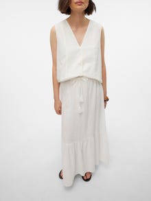 Vero Moda VMPRETTY Høy midje Langt skjørt -Snow White - 10311167