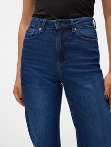 Vero Moda VMTESSA High rise Wide leg fit Jeans -Dark Blue Denim - 10311180