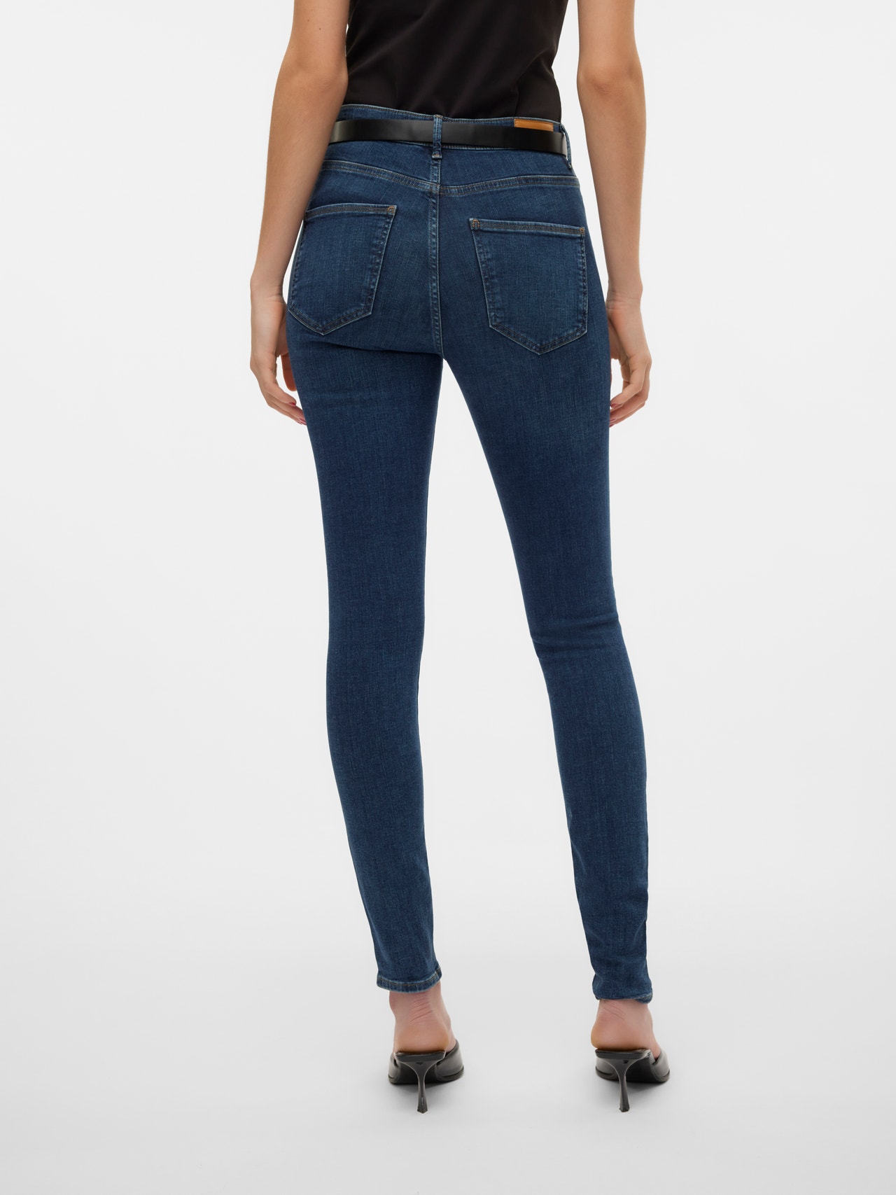 VMSOPHIA High rise Skinny Fit Jeans | Dark Blue | Vero Moda®
