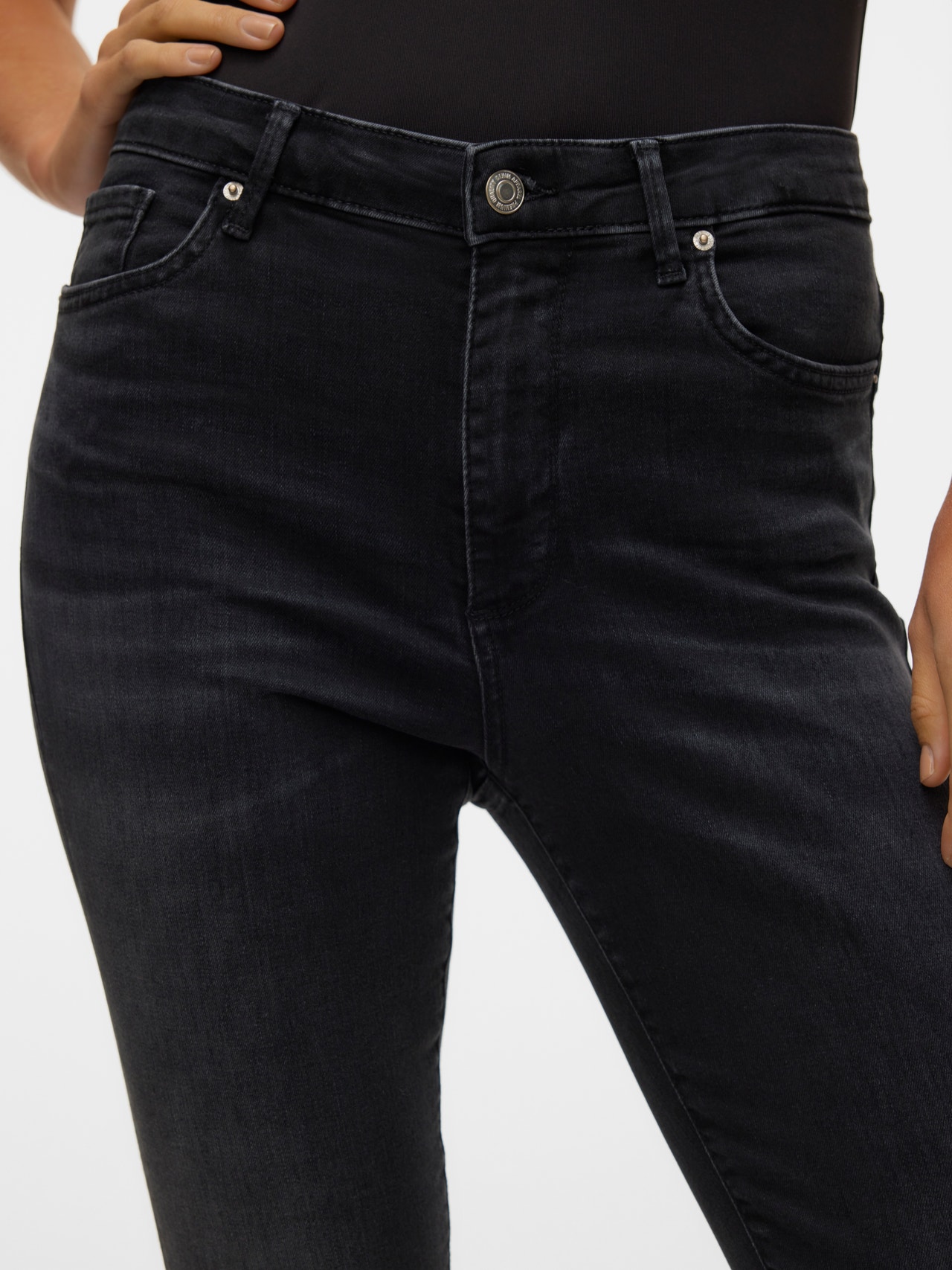 Vero Moda VMSOPHIA Høj talje Skinny fit Jeans -Black Denim - 10311183