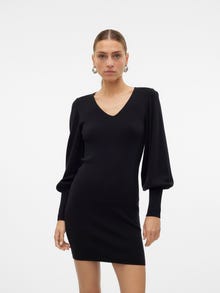 Vero Moda VMHOLLYKARISPUFF Kort kjole -Black - 10311217