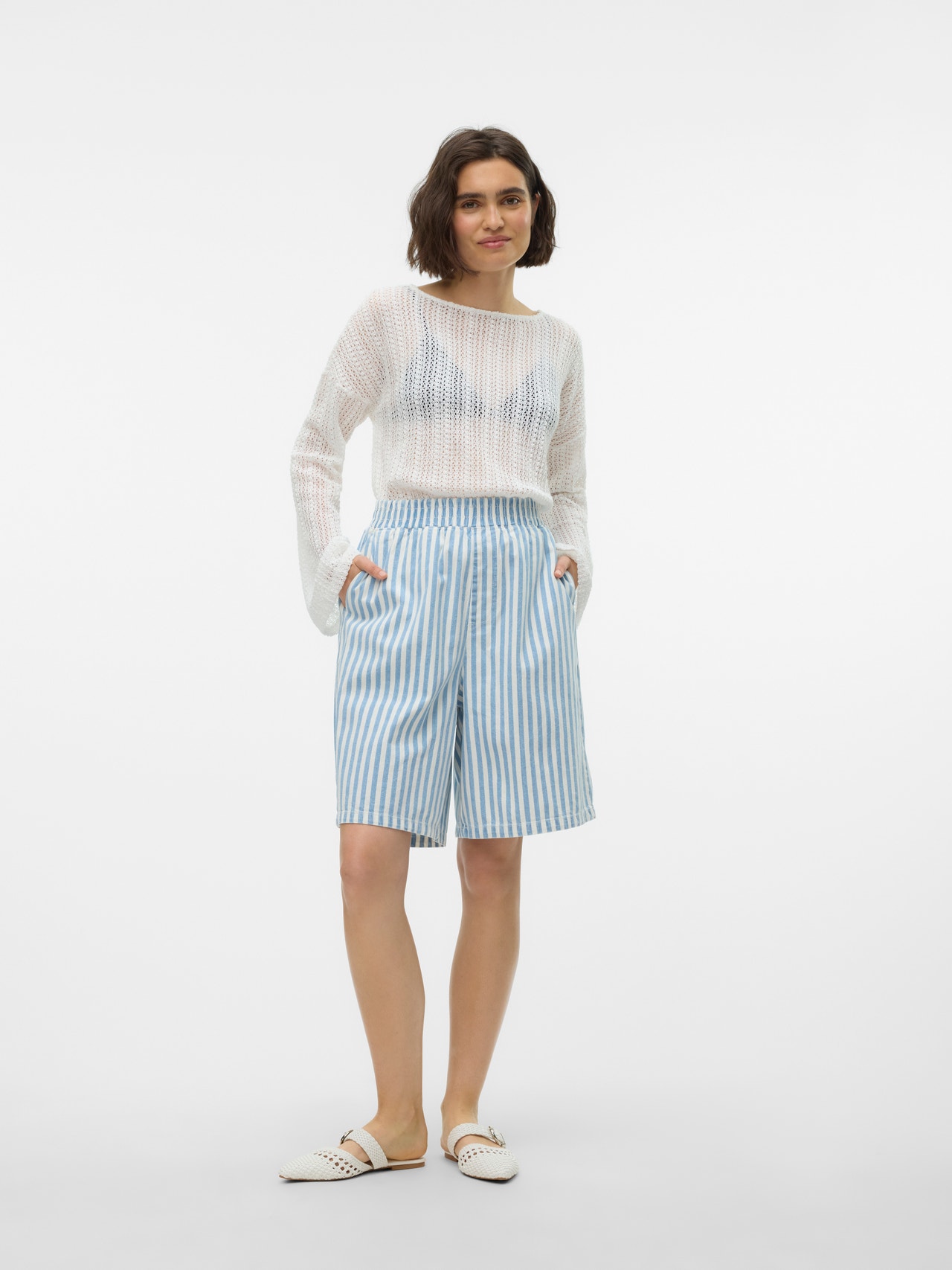 Vero Moda VMGRY Shorts -Light Blue Denim - 10311244