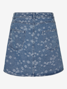 Vero Moda VMNELLE Middels høy midje Kort skjørt -Light Blue Denim - 10311264