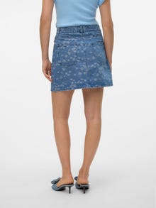 Vero Moda VMNELLE Middels høy midje Kort skjørt -Light Blue Denim - 10311264