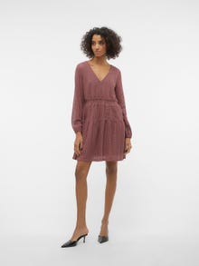 Vero Moda VMHONEY Kort kjole -Rose Brown - 10311277