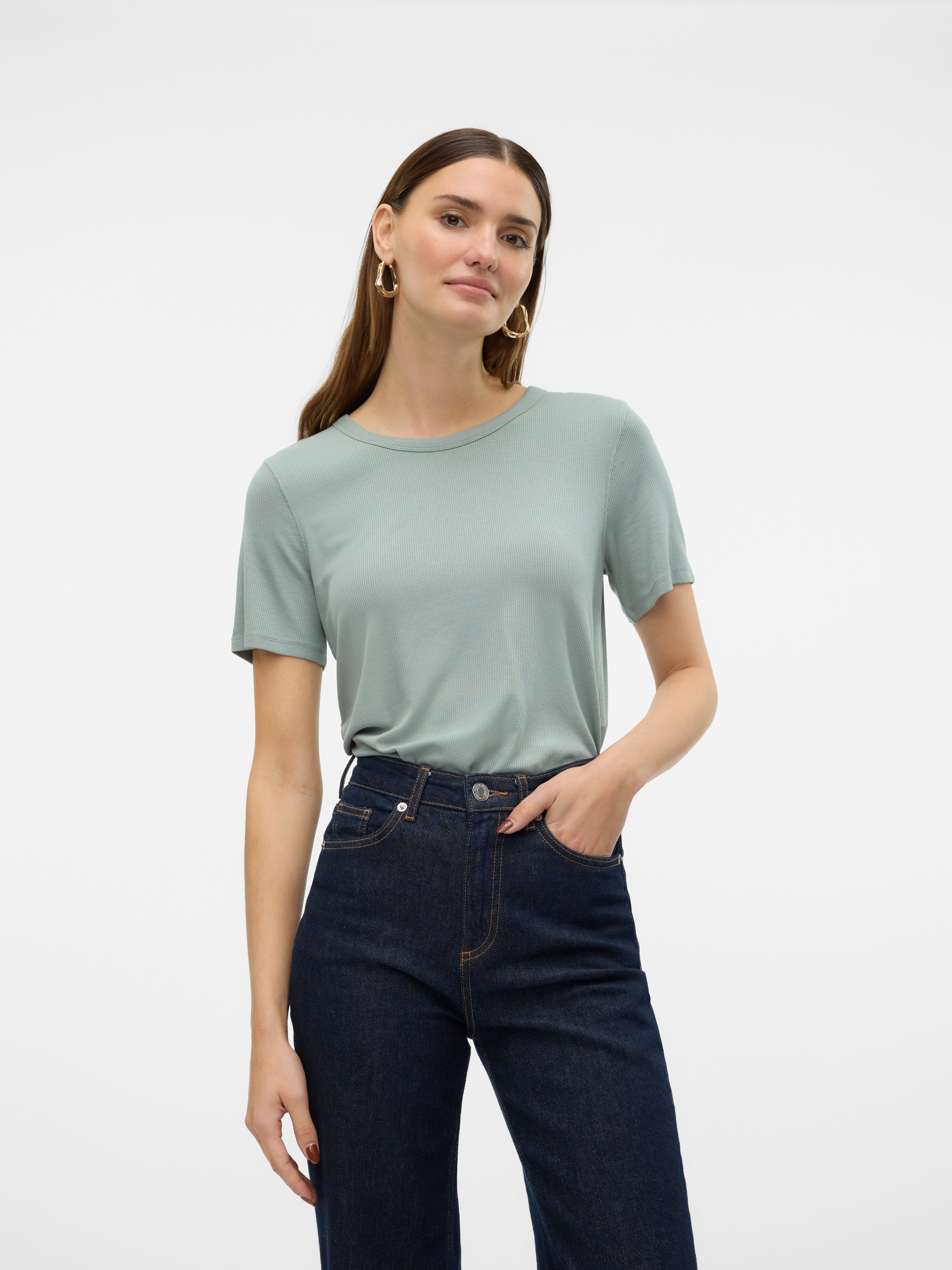 VMIRWINA T-Shirt | Mittelgrün | Vero Moda®
