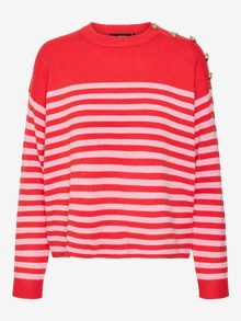 Vero Moda VMSABA Pullover -High Risk Red - 10311327