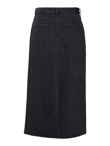 Vero Moda VMTESSA High waist Long Skirt -Black Denim - 10311349