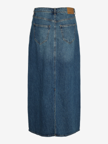 Vero Moda VMTESSA Wysoka talia Długa spódnica -Medium Blue Denim - 10311349