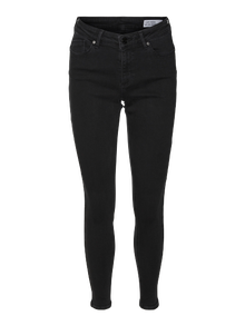 Vero Moda VMTANYA Mid rise Skinny fit Jeans -Black Denim - 10311365