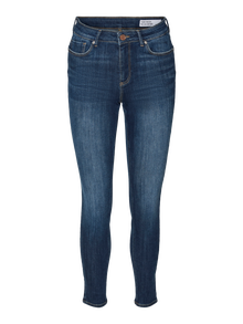 Vero Moda VMTANYA Vita media Skinny Fit Jeans -Dark Blue Denim - 10311369